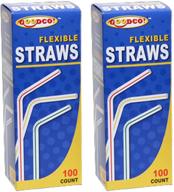 🥤 goodco! pack of 2 - 200 ct flexible straws for easy use logo