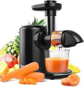 img 4 attached to 🍏 Bagotte Masticating Juicer Machine - 150-Watt, Higher Juice Yield, Drier Pulp, Easy to Use and Clean, Quiet Motor, Reverse Function - BPA-Free, Cold Press Juicer