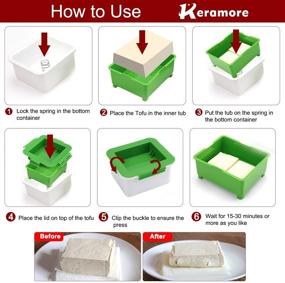 img 1 attached to 🥦 Green Tofu Press: Efficient Water Removal, Enhanced Taste - Cheese Drainer, Dehydrator, Dishwasher Safe