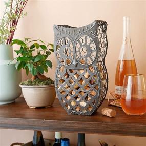 img 1 attached to 🦉 Wise Owl Cork Holder - Decorative Wine Cork Storage and Display, Set of 1 - Metal with Rustic Bronze Finish - Twine Cork Owl Decor