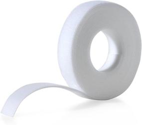 img 2 attached to 🔗 VELCRO Brand ONE-WRAP Bundling Ties - Keep Cords and Cables Tidy with Reusable Fasteners - 45ft x 1 1/2in, White, Cut-to-Length Roll