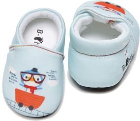 img 4 attached to 👶 Stylish Infant Slipper Shoes for Walking Toddler Boys