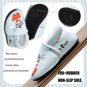 img 1 attached to 👶 Stylish Infant Slipper Shoes for Walking Toddler Boys