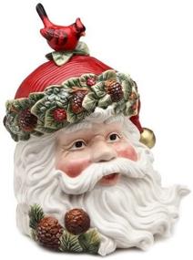 img 1 attached to 🎅 Captivating Cosmos Evergreen Holiday Santa Cookie Jar - A Festive Addition to your Christmas Decor