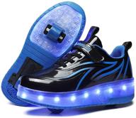 bfoel spider led roller skates light-up shoes | usb rechargeable sport sneakers for kids | perfect birthday, thanksgiving & christmas day gift for boys & girls logo