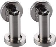 🚪 xvl magnetic door stop 2-pack: heavy duty metal door holder with conceal screw mounting and brushed finish - m105a логотип