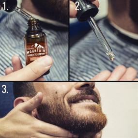 img 2 attached to 🧔 Premium Beard Oil & Leave-in Conditioner - 100% Natural Cold-Pressed Blend with Cedarwood Scent, Eucalyptus, Jojoba, Tea Tree, Coconut Oil - Nutrient-Rich Formula for Healthy Beards