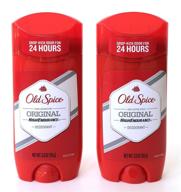🌬️ old spice deodorant original solid - 2 pack (3 fl oz / 88 ml) logo