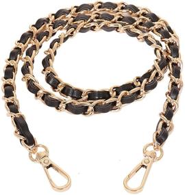 img 4 attached to Premium 47.2" Leather Crossbody Bag Chains - Perfect Replacement Straps for Handbags and Purses