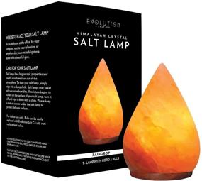 img 1 attached to 🌟 Enhance Your Space with Evolution Salt Raindrop Crystal Himalayan Salt Lamp - 4-5 lbs