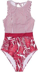 img 4 attached to CUPSHE Womens Striped Swimsuit Medium Women's Clothing