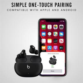 img 1 attached to 🎧 Renewed Beats Studio Buds: Totally Wireless Noise Cancelling Earphones in Black
