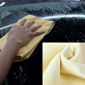 img 3 attached to 🚗 Premium Car Nature Chamois Real Leather Cleaning Cloth: Wipes Clean with Ease - Cham H88 (60X90cm)