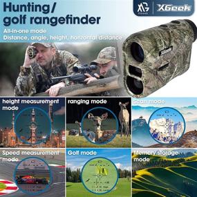 img 3 attached to XGeek 6.5X Laser Rangefinder: 7 Modes for Hunting/Golf with USB Charging - 600/1000 Yards Three Lenses Laser Range Finder for Archery, Shooting, Golf, Hunting