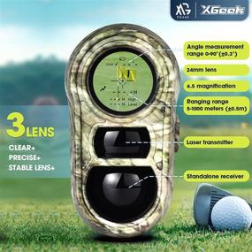 img 1 attached to XGeek 6.5X Laser Rangefinder: 7 Modes for Hunting/Golf with USB Charging - 600/1000 Yards Three Lenses Laser Range Finder for Archery, Shooting, Golf, Hunting