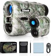 xgeek 6.5x laser rangefinder: 7 modes for hunting/golf with usb charging - 600/1000 yards three lenses laser range finder for archery, shooting, golf, hunting logo