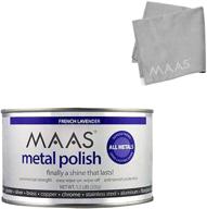 premium maas metal polish 1.1 lb can - includes bonus microfiber cloth logo