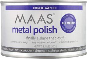 img 1 attached to Premium MAAS Metal Polish 1.1 lb Can - Includes Bonus Microfiber Cloth