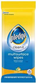 img 2 attached to 🍊 Convenient Pledge Multisurface Wipes, Fresh Citrus, 2 Packs (Total 50 Wipes) – Perfect Cleaning Solution for Any Surface!