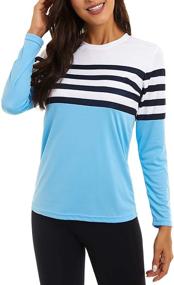 img 2 attached to 👚 KINGFEN Lightweight Crewneck Moisture Sweatshirt: Versatile Women's Clothing for Swimsuits & Cover-Ups