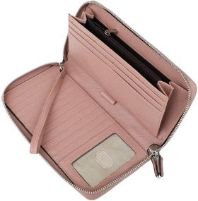 img 2 attached to Lavemi Womens Blocking Leather Wristlet Women's Handbags & Wallets in Wallets