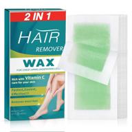 🎉 waxing strips for women & men - instant hair removal on arms, underarms & legs - pack of 40 strips logo