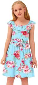 img 2 attached to BesserBay Sleeveless Girls' Dresses with Little School Neckline - Clothing