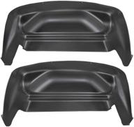 🚙 защитные накладки для задних колес husky liners 79001 для chevrolet silverado/gmc sierra (2007-2013/2007-2014) - одинарные задние колеса, черные логотип