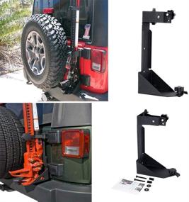 img 3 attached to 🚙 BEIJIAOFLY High Lift Jack Mount Holder for Jeep Wrangler JK Offroad - Rear Hi Lift Jack Bracket for 2007-2017