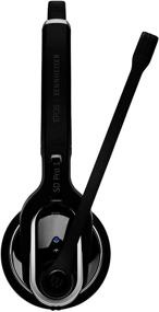 img 3 attached to Sennheiser SD Pro 1 ML (506010) - Single-Sided, Multi Connectivity Wireless DECT Headset for Desk Phone & Skype for Business, Ultra Noise-Cancelling Microphone (Black)
