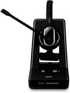 sennheiser sd pro 1 ml (506010) - single-sided, multi connectivity wireless dect headset for desk phone & skype for business, ultra noise-cancelling microphone (black) logo
