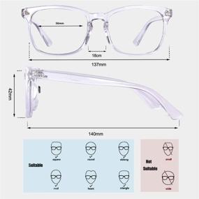 img 2 attached to Моделирующие очки Maxjuli для чтения компьютера, аксессуары для компьютера и периферийные устройства и защитные очки от синего света