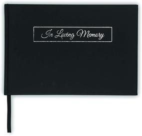 img 4 attached to 💔 Black Hardcover Guest Book with Debossed 'In Loving Memory' Text – 9"x6" Funeral Memory Book – Signature Book