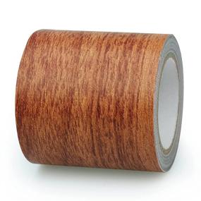 img 2 attached to 🔴 Rbenxia 1 Roll 15 Feet Repair Tape Patch Wood Textured Grain - High Adhesive Tape for Furniture Floor Beautification, Home Decoration - Red Oak