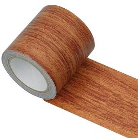 img 4 attached to 🔴 Rbenxia 1 Roll 15 Feet Repair Tape Patch Wood Textured Grain - High Adhesive Tape for Furniture Floor Beautification, Home Decoration - Red Oak