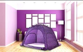img 2 attached to Laylala Indoor Bed Tent for Cozy 🌟 Sleep and Privacy in Drafty Room - Warm Starlight