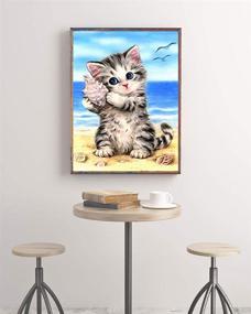 img 3 attached to AIMUKILADO Diamond Painting Adults Kitten