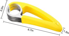 img 3 attached to 🍌 FireKylin Banana Slicer and Salad Peeler Cutter – ABS + Stainless Steel Kitchen Tools for Banana, Sausage, Strawberry, Grape (1 Piece)