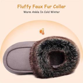 img 3 attached to 👣 EverFoams Slippers Fluffy Collar Little Boys' Shoes: Cozy Comfort for Young Feet