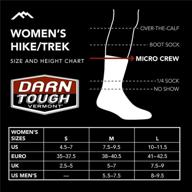 🧦 darn tough coolmax zuni micro crew cushion sock - the ultimate women's performance footwear логотип