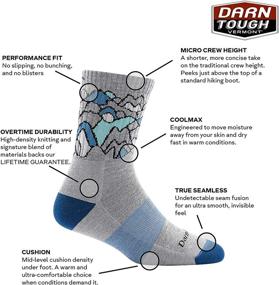 img 3 attached to 🧦 Darn Tough Coolmax Zuni Micro Crew Cushion Sock - The Ultimate Women's Performance Footwear