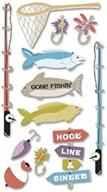 jolees boutique dimensional stickers fishing logo