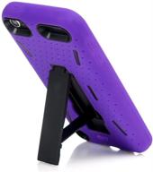 hybrid case with kickstand for ipod touch 7 /ipod touch 6 / ipod touch 5 (purple) logo