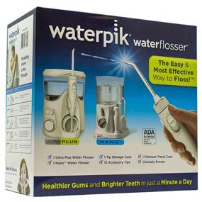 img 1 attached to 💦 Waterpik Ultra Plus Water Flosser Combo Pack - Nano Flosser, Deluxe Traveler Case, Tip Storage Case, and 12 Accessory Tips