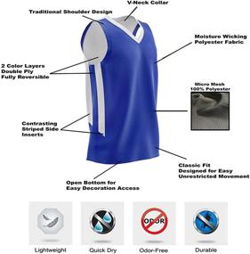 img 2 attached to 🏀 Liberty Imports Reversible Basketball Scrimmage Boys' Clothing: Optimal Performance for Active Players