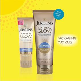 img 3 attached to 🌞 Jergens Natural Glow +FIRMING средство для загара без солнца для светлого и среднего типа кожи, укрепляющее средство против целлюлита, лосьон для тела с объемом 7,5 унций.