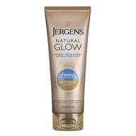 🌞 jergens natural glow +firming средство для загара без солнца для светлого и среднего типа кожи, укрепляющее средство против целлюлита, лосьон для тела с объемом 7,5 унций. логотип