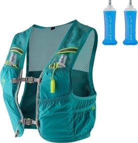 img 4 attached to 🏃 LIFE-SPORTS GEAR Torrent Hydration Vest: 2.5L Capacity, Adjustable Running Pack with 7 Pockets & 2 Soft Flasks