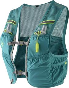 img 2 attached to 🏃 LIFE-SPORTS GEAR Torrent Hydration Vest: 2.5L Capacity, Adjustable Running Pack with 7 Pockets & 2 Soft Flasks