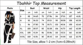 img 1 attached to Tbahhir Womens Colorblock Jumpsuit Overalls Women's Clothing